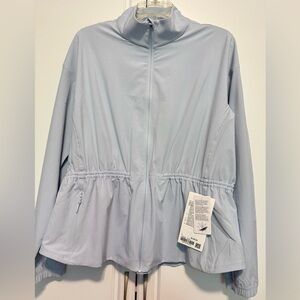 lululemon athletica UV-Protective Cinch-Waist Running Light Blue Jacket